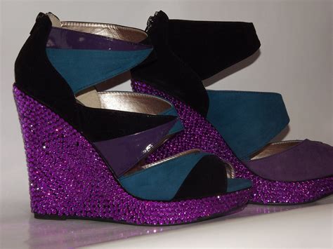 purple wedges for wedding